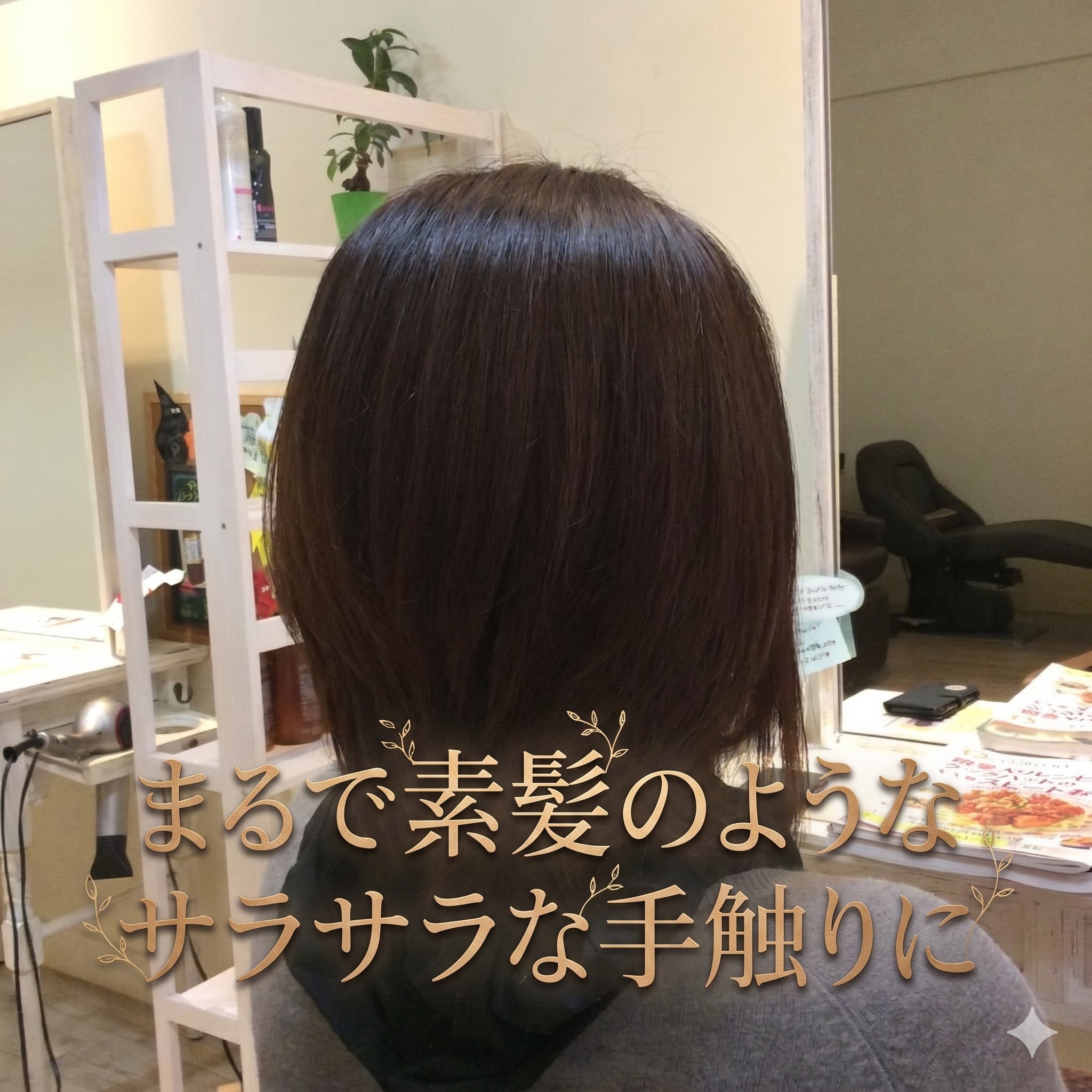 大人女性に人気の内巻きボブスタイル|髪質改善で手に入れる上品なツヤ髪の秘密